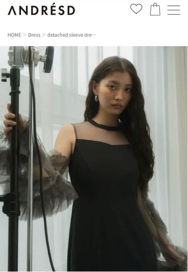 【美品】ANDRESD パーティードレス 結婚式 同窓会 お呼ばれワンピース