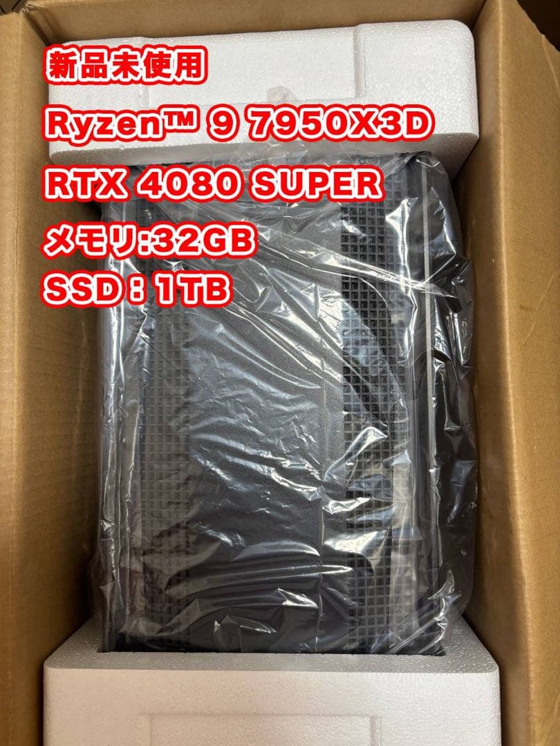 【 新品未使用 】Ryzen™ 9 7950X3D RTX 4080 SUPER