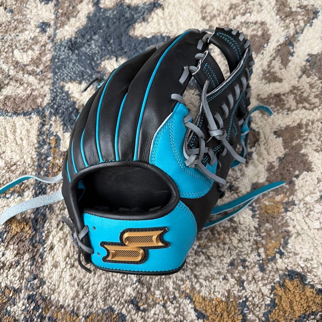 SSK Pro Edge 軟式グローブ 黒水色