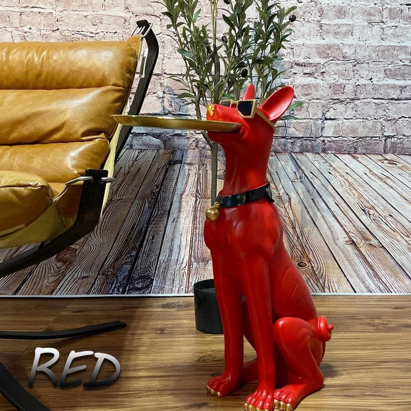 犬型　サイドテーブル　ミニテーブル　アニマル　動物　テーブル　机　オブジェ