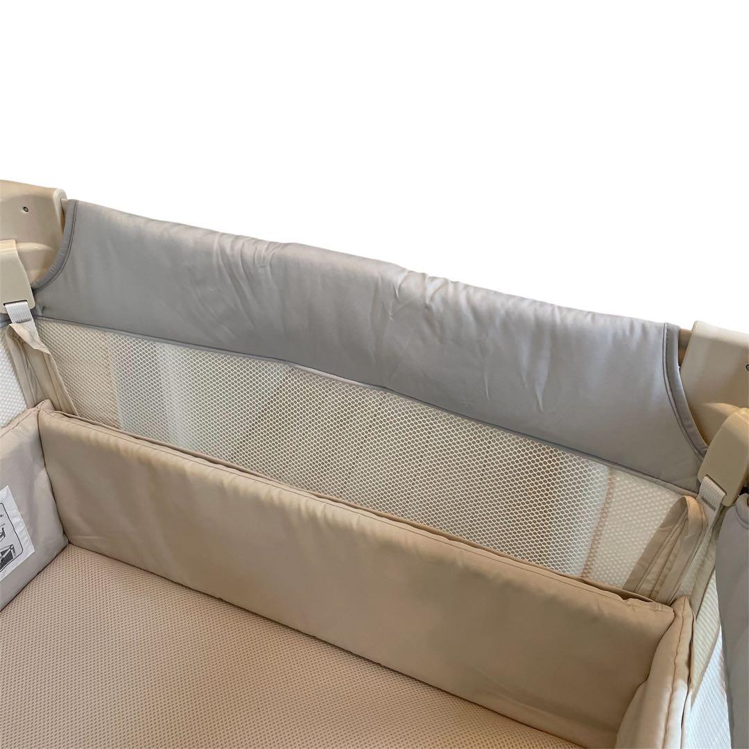 Aprica ココネルエアーAB ホワイトグレー ベビーベッド