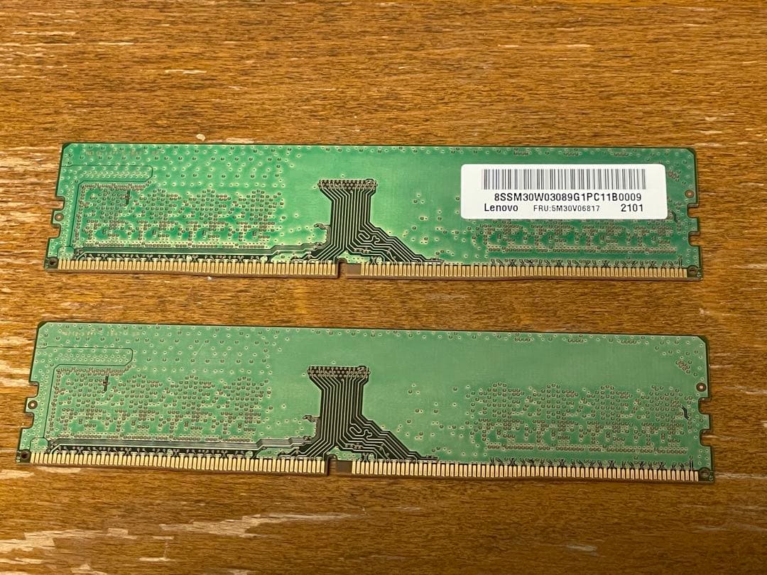 【動作品摘出】SAMSUNG デスクトップ用メモリ 8GB 2枚