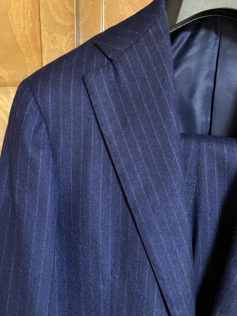 BEAMS Brillaチョークストライプスーツ　44