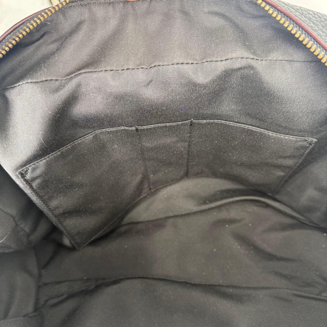 コーチ ボストンバッグ 2WAY ビジネスバック ブラック レザー F78130