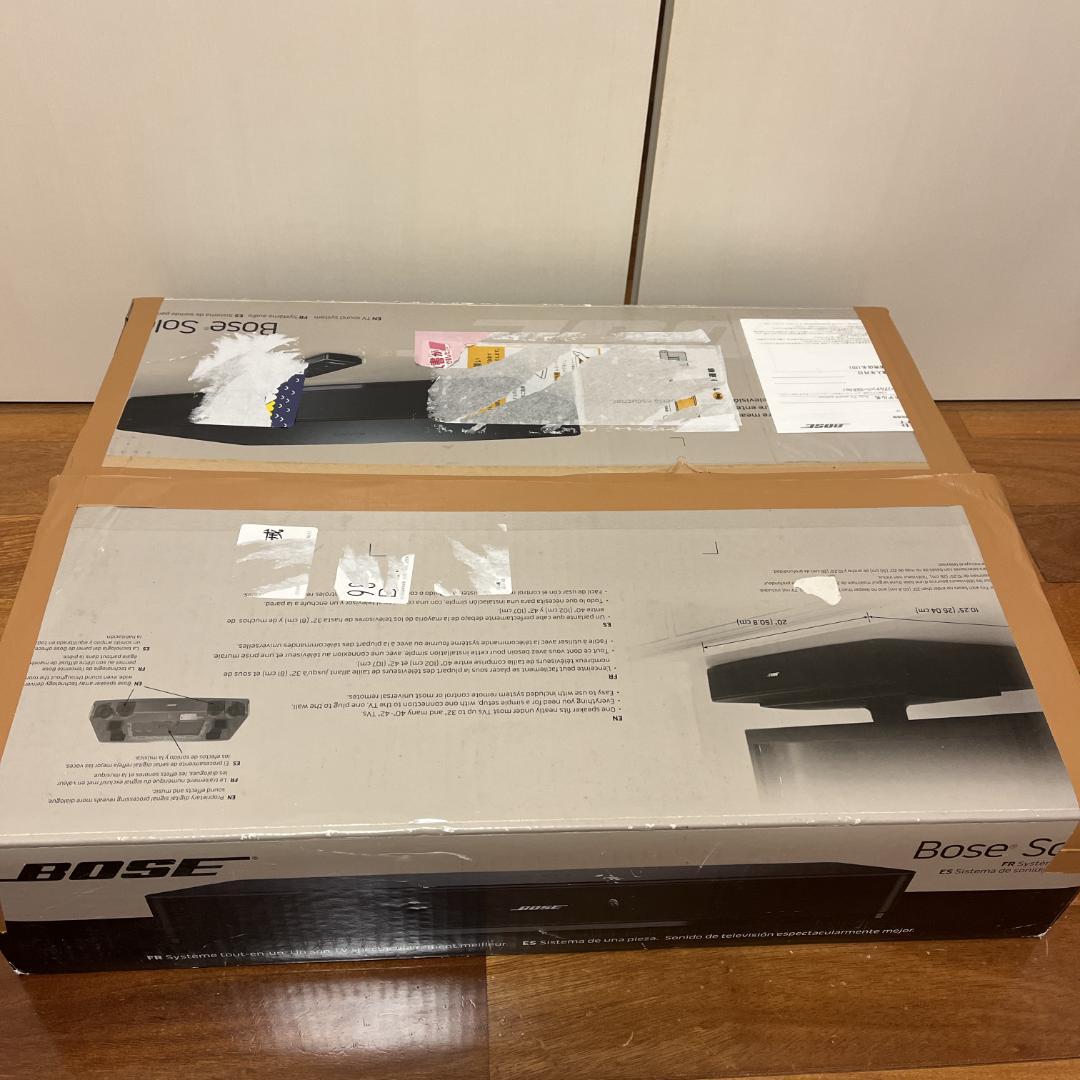 完備品　bose solo TV sound system