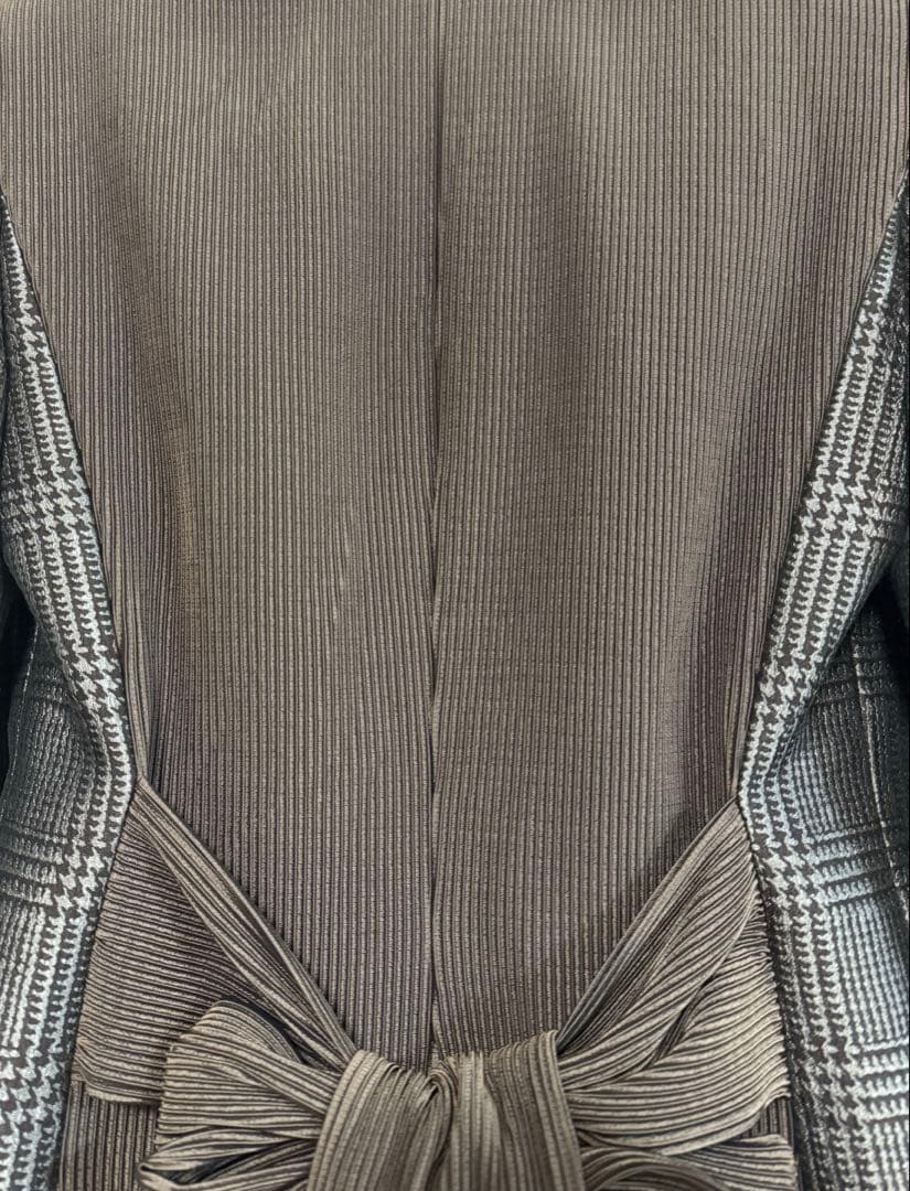 GIORGIO ARMANI ジャケット イタリア製 背中リボン グレンチェック