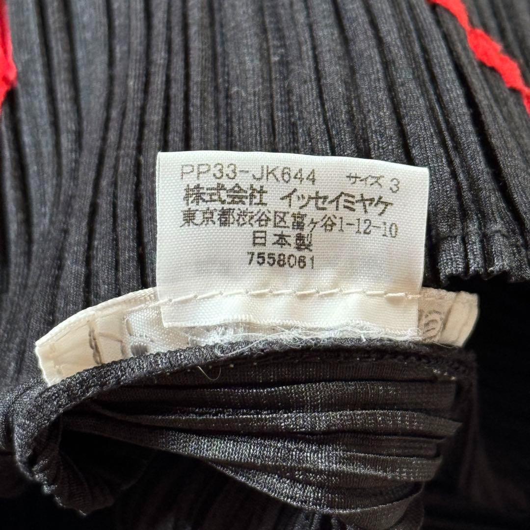 極希少✨ プリーツプリーズ トンボ 虫柄刺繍 立体 3D L イッセイミヤケ