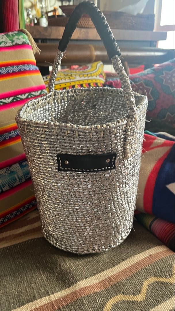 meongblue シルバー バッグ