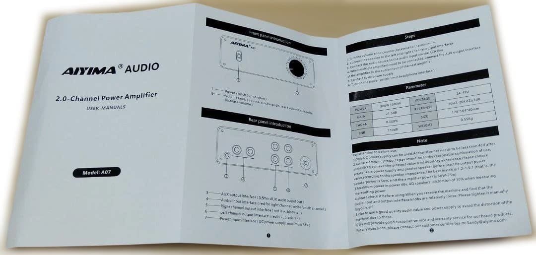 美品 AIYIMA TPA3255 サウンドアンプ 300Wx2クラスDステレオ