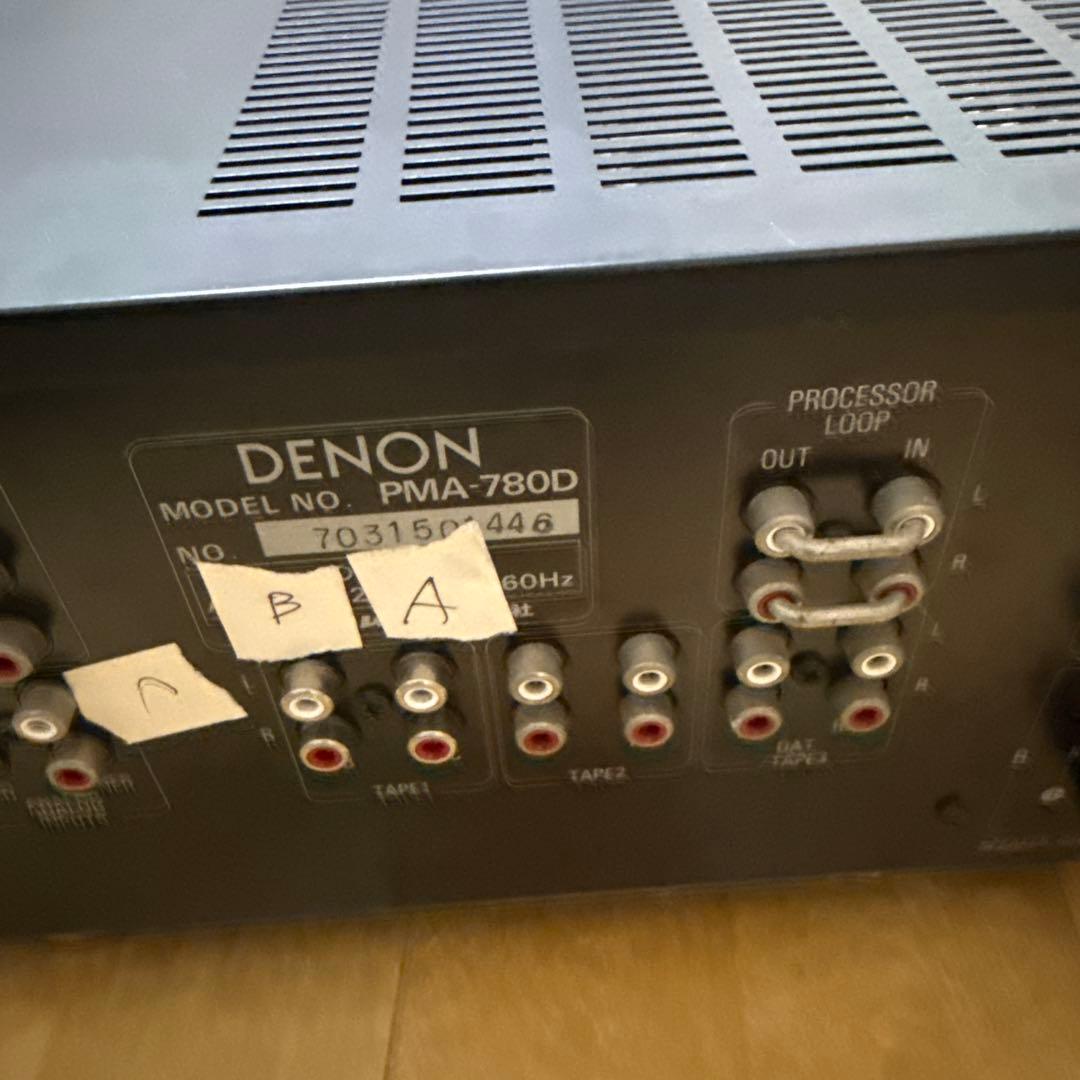 【通電OK】DENON デノン プリメインアンプ PMA-780D 現状品