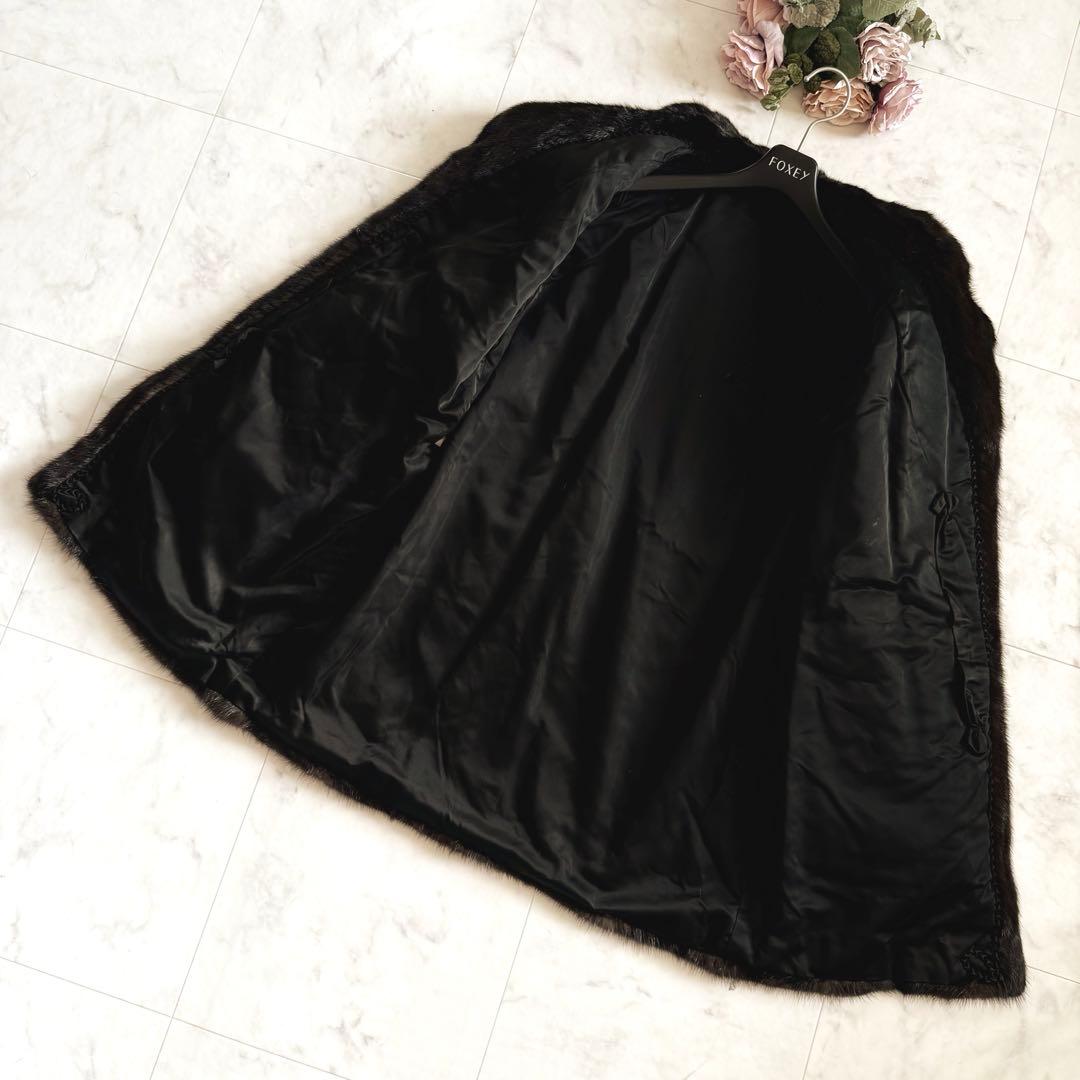 総丈80cm マホガニーミンク ファーコート 毛皮 艶々 毛並み◎ なめし柔らか