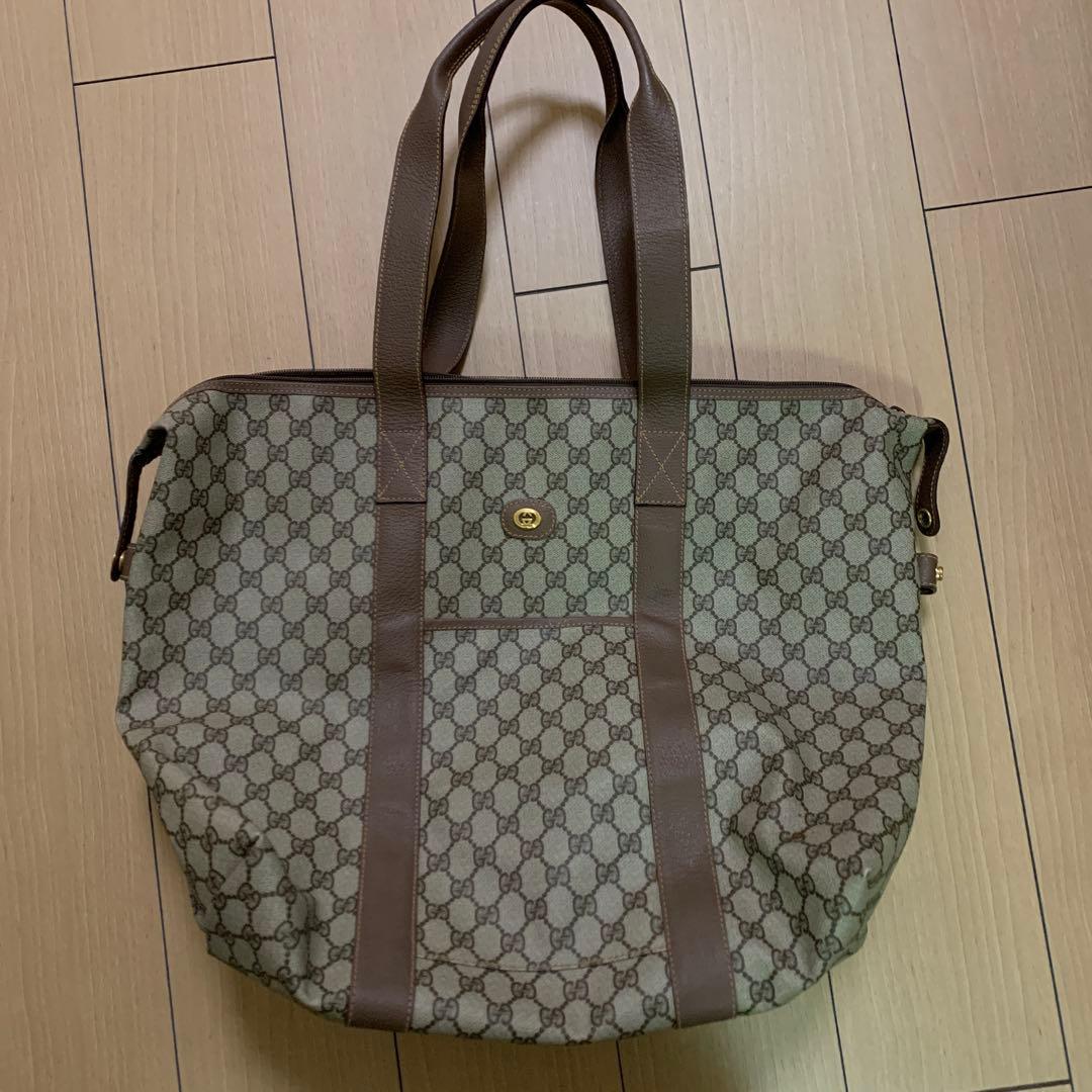 GUCCI GGパターン ボストンバッグ　ヴィンテージ