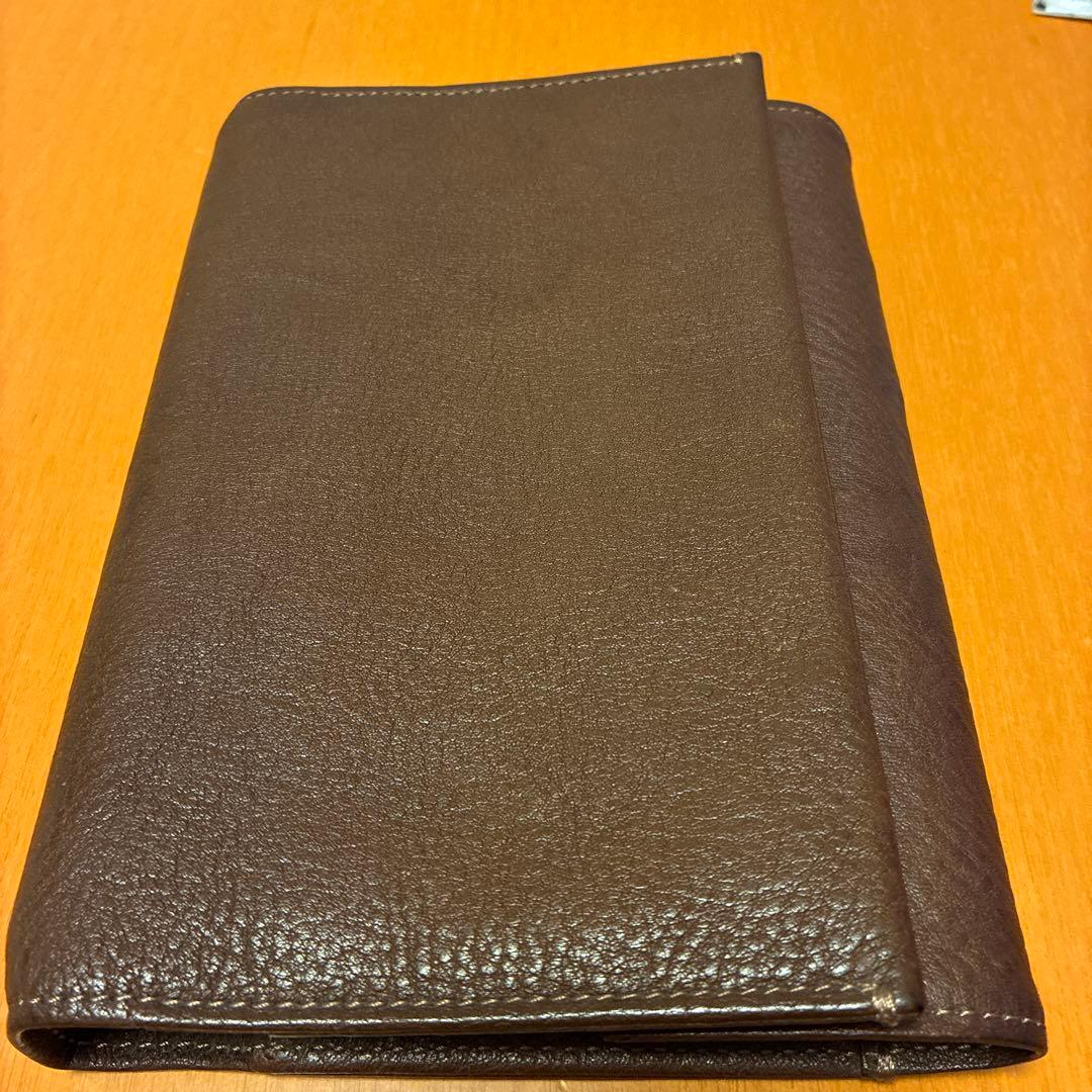 土屋鞄　トーンオイルヌメ マルチポケットバイブル手帳　焦茶
