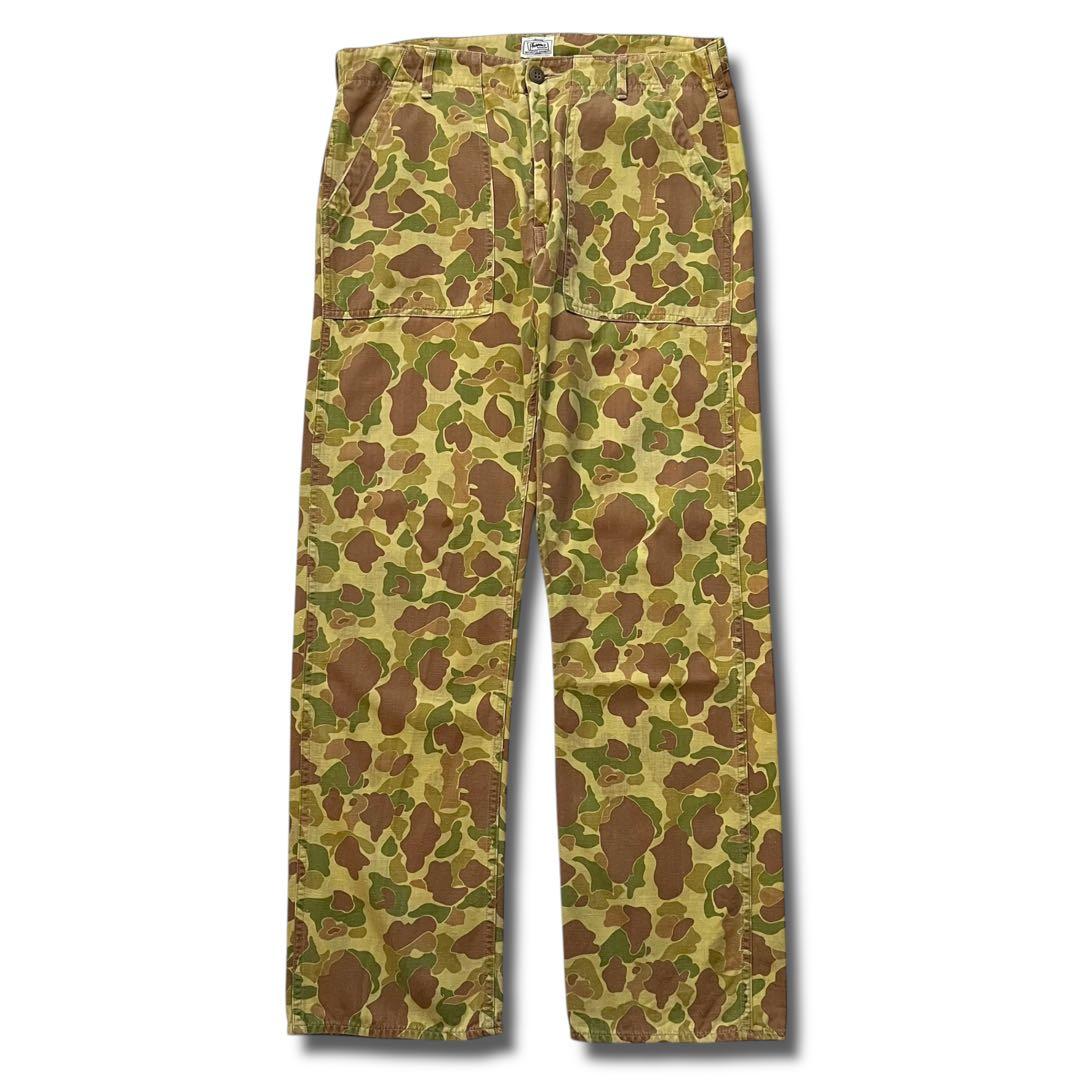 Pherrows ダックハンター カモ ベイカー ファティーグ パンツ 34