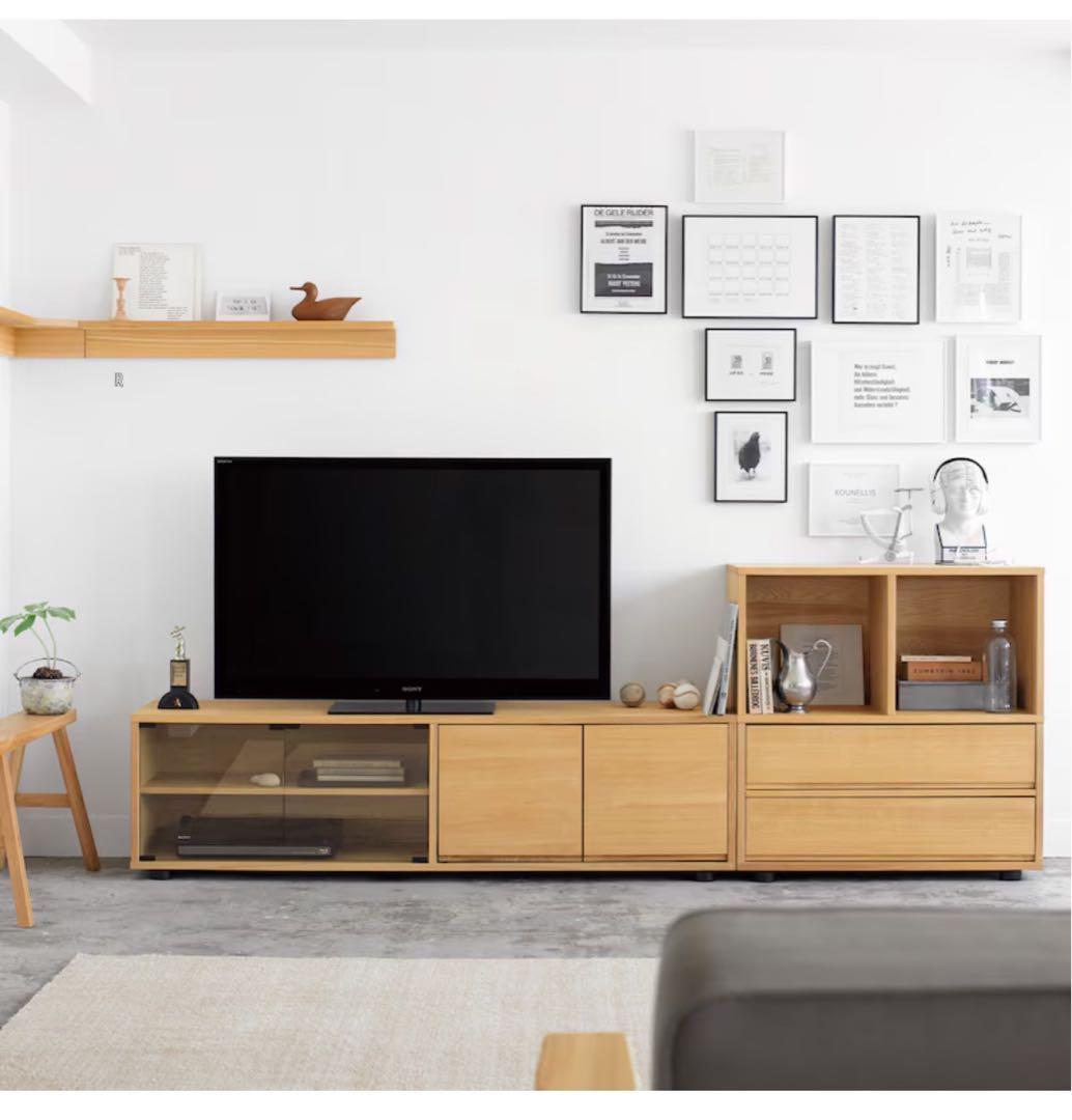 無印良品 オーク材 テレビ台 幅82.5cm