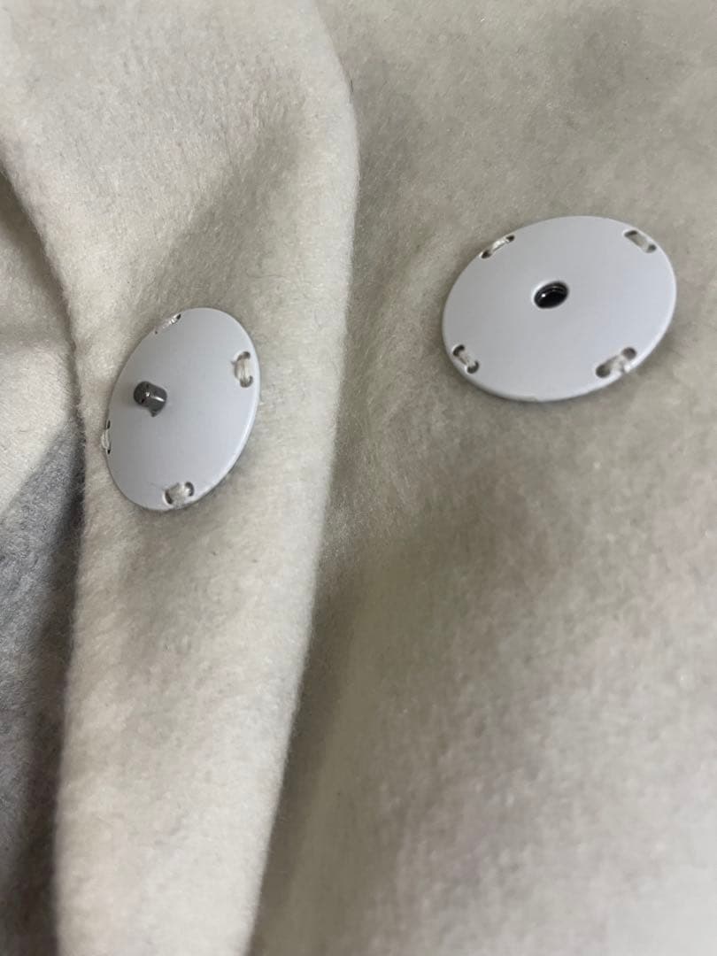 FENDI 毛皮コート カシミヤ100% フォクスファー 42 バイカラー