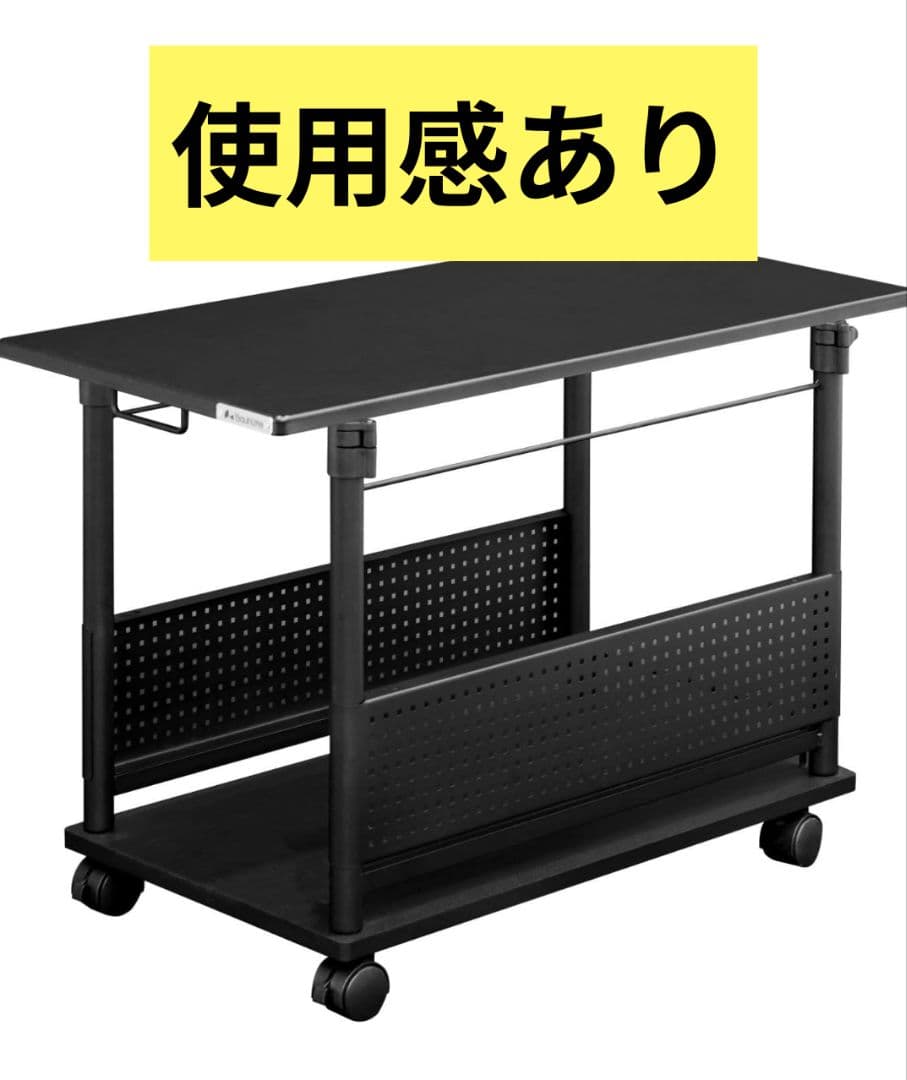 [Bauhutte] 昇降式 L字デスクラージ BHD-820H-BK