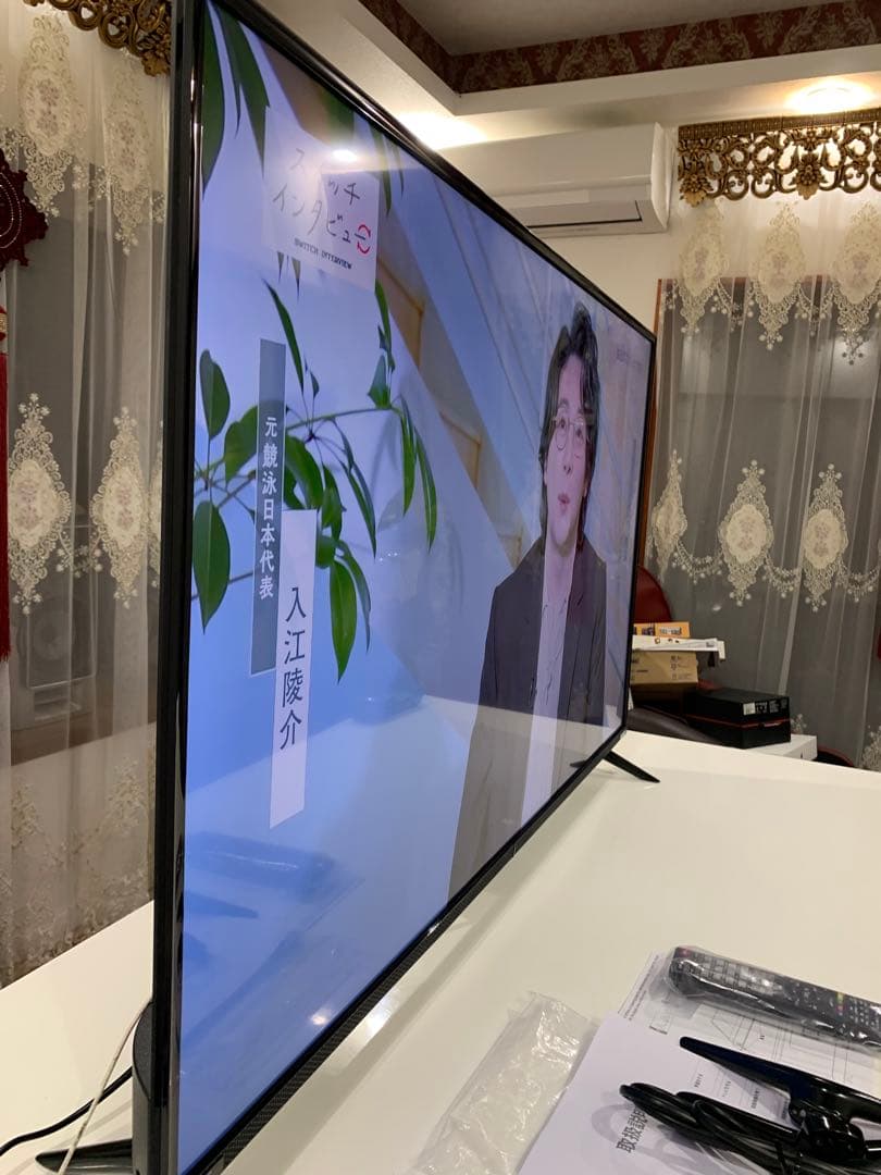 アイリー50インチ 液晶テレビ FFF-TV4K 50WBK2美品2023年製