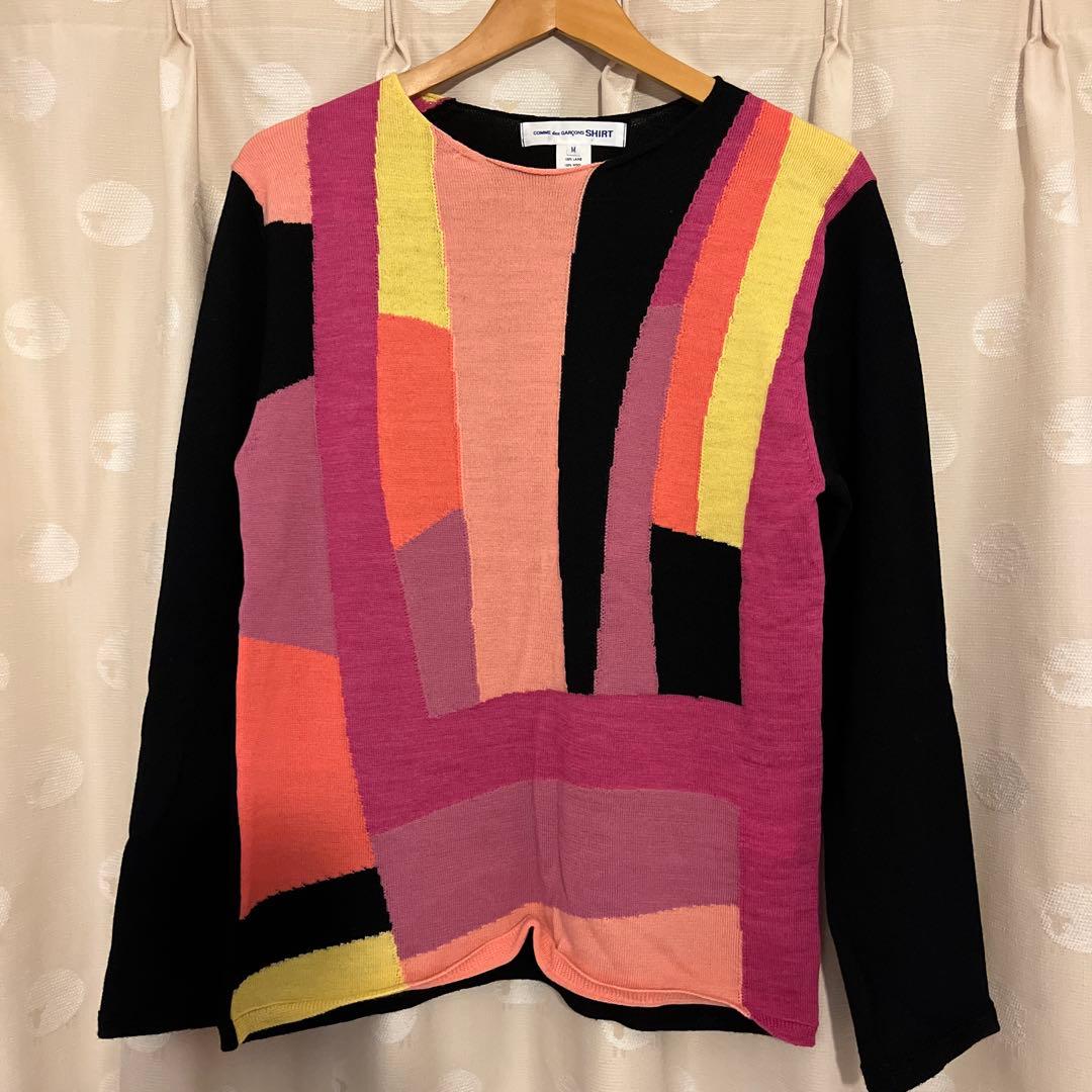 コムデギャルソンシャツ　24aw カラーニット