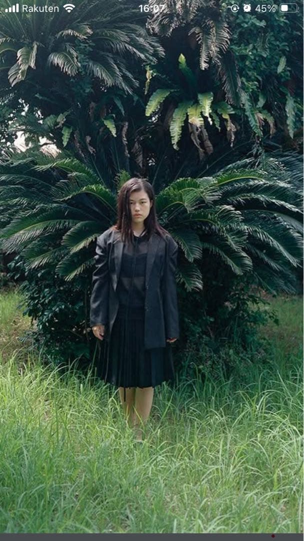 SIIILON Tack airy JKT 黒 ジャケット リボン