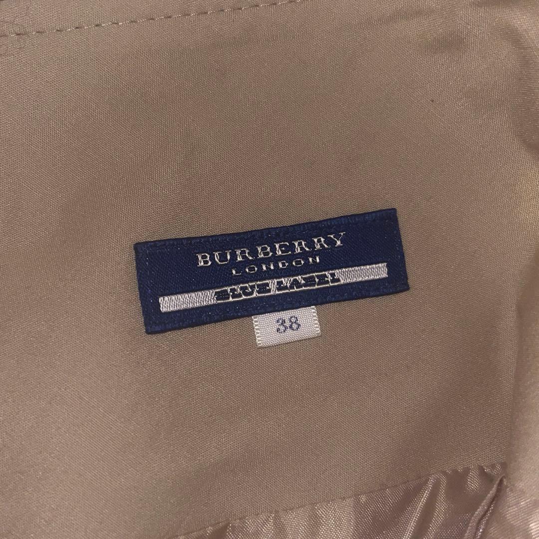 バーバリーブルーレーベル ノバチェック プリーツスカート ミニ