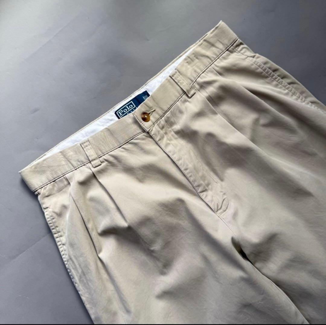 90s ラルフローレン Hammond pant ポロチノ ライトベージュ