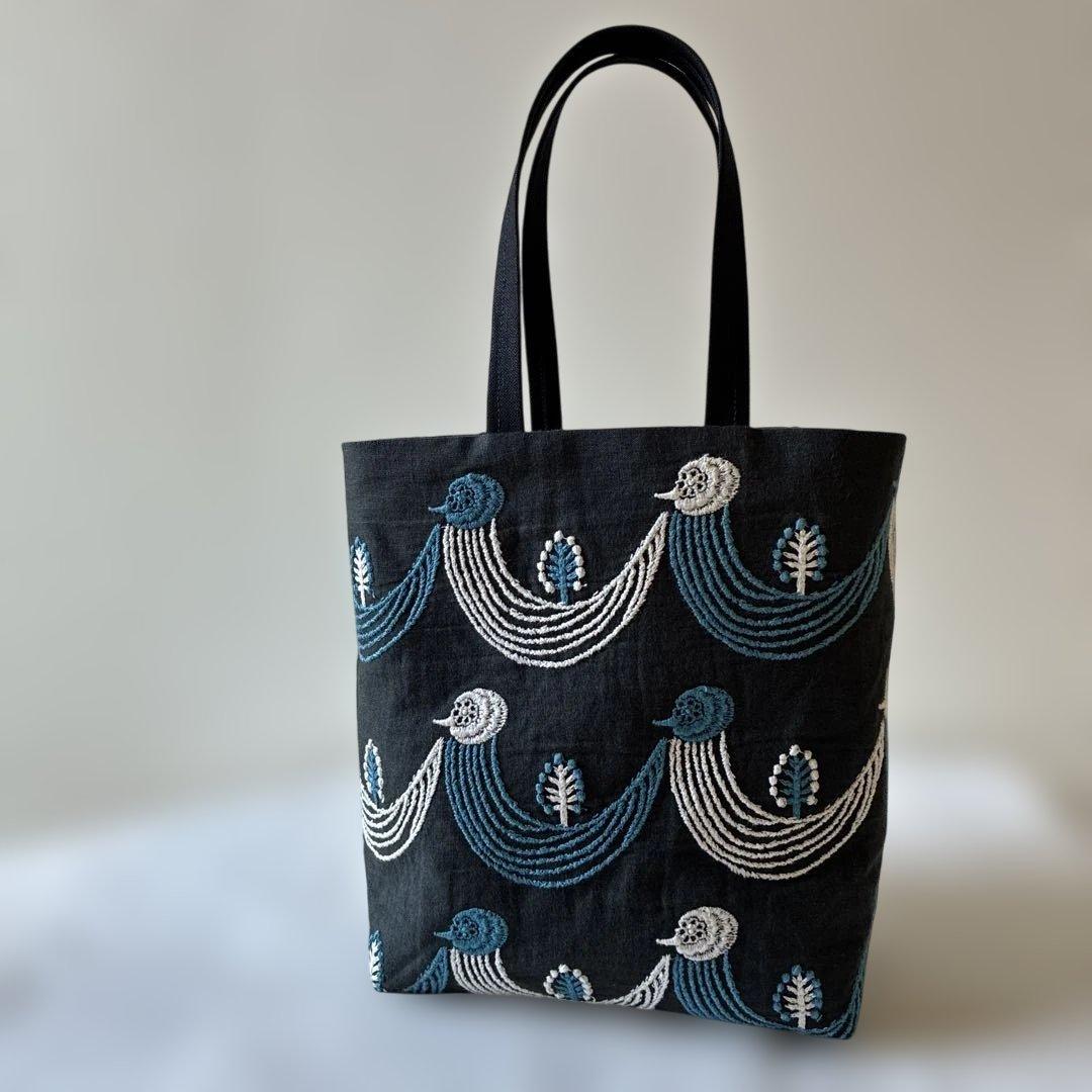 ミナペルホネン 生地使用　twitter/タンバリン　お散歩トートバッグ