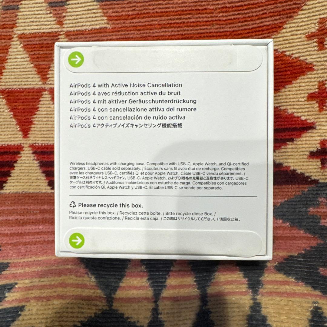【新品未使用】AirPods 4 ノイズキャンセル搭載モデル