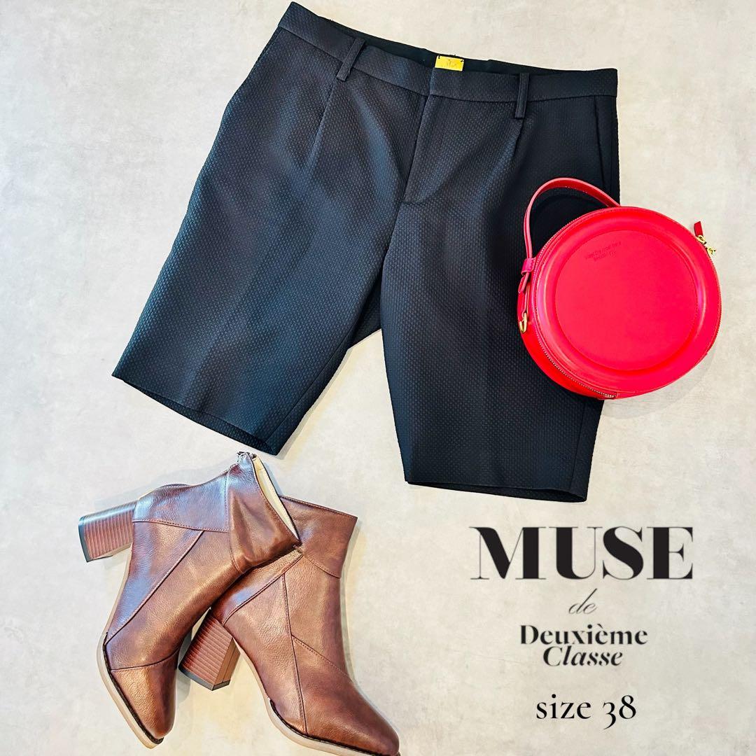 MUSE de Deuxième Classe ハーフパンツ 38 黒 日本製M