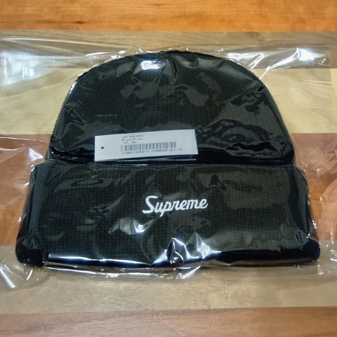 【期間限定～2/8】 Supreme Loose Gauge Beanie 黒