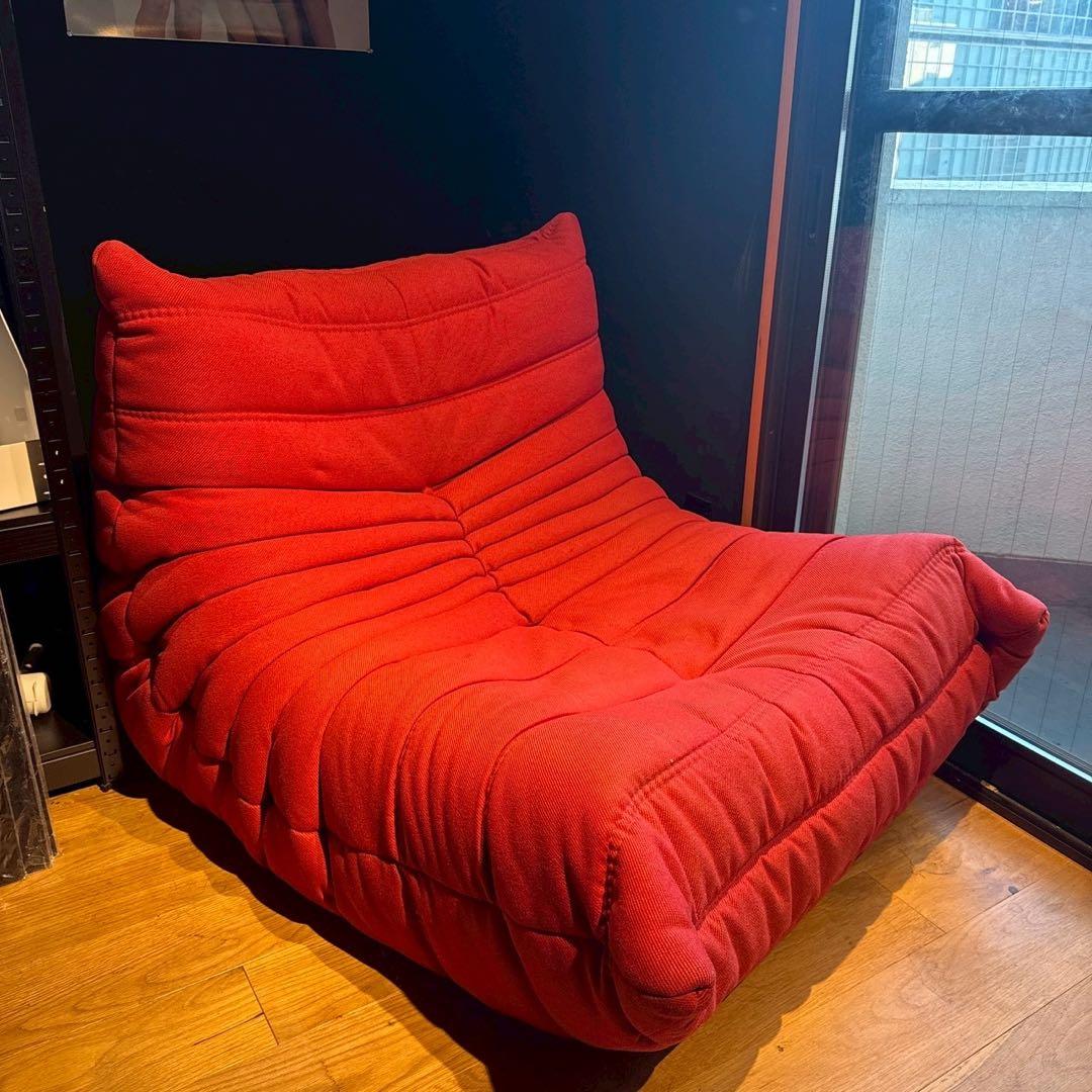 【限定値下げ】ligne roset トーゴ レッド 1P / リーンロゼ
