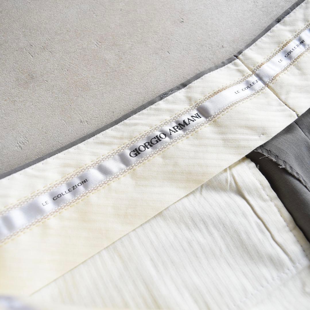 80s90s ジョルジオアルマーニ ツータックスラックス W31 グレージュ