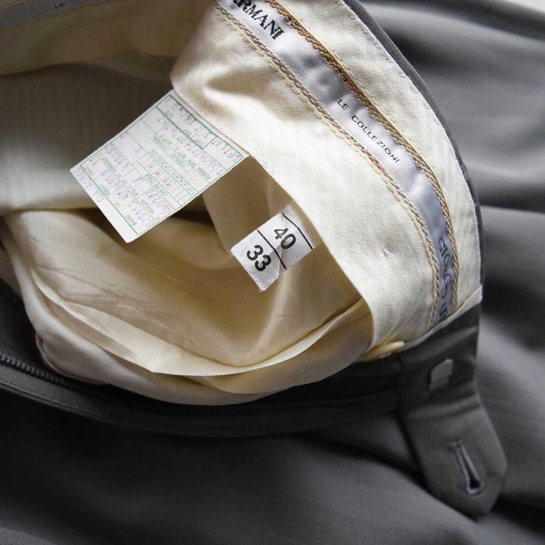 80s90s ジョルジオアルマーニ ツータックスラックス W31 グレージュ