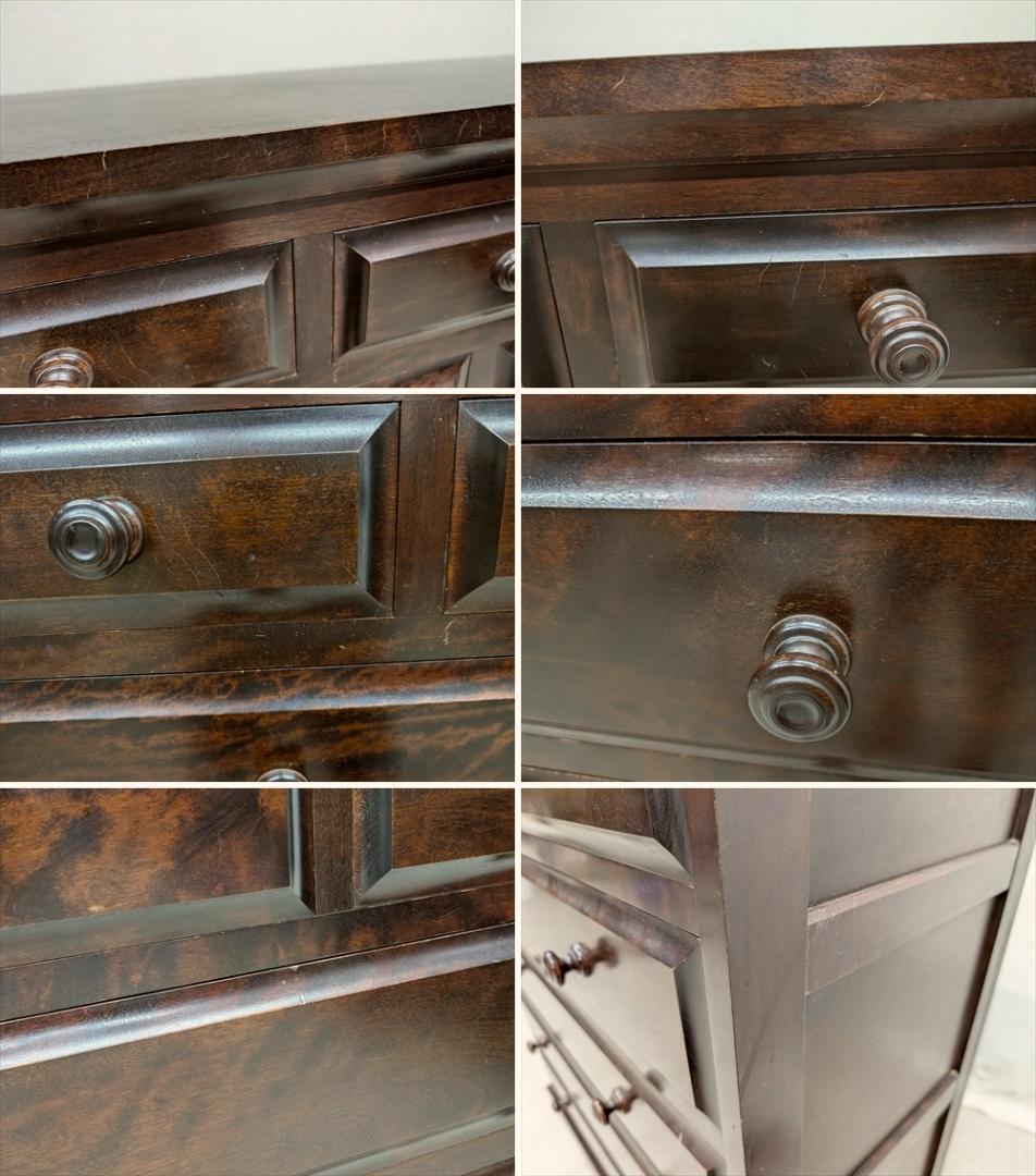 北海道民芸家具　樺 カバ材　整理箪笥　箪笥　タンス　たんす　チェスト　引き出し