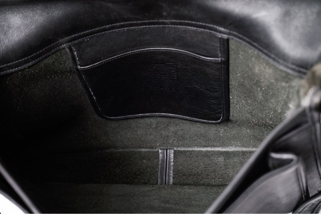 バッグ COACH Vintage Leather Black Shoulder Bag