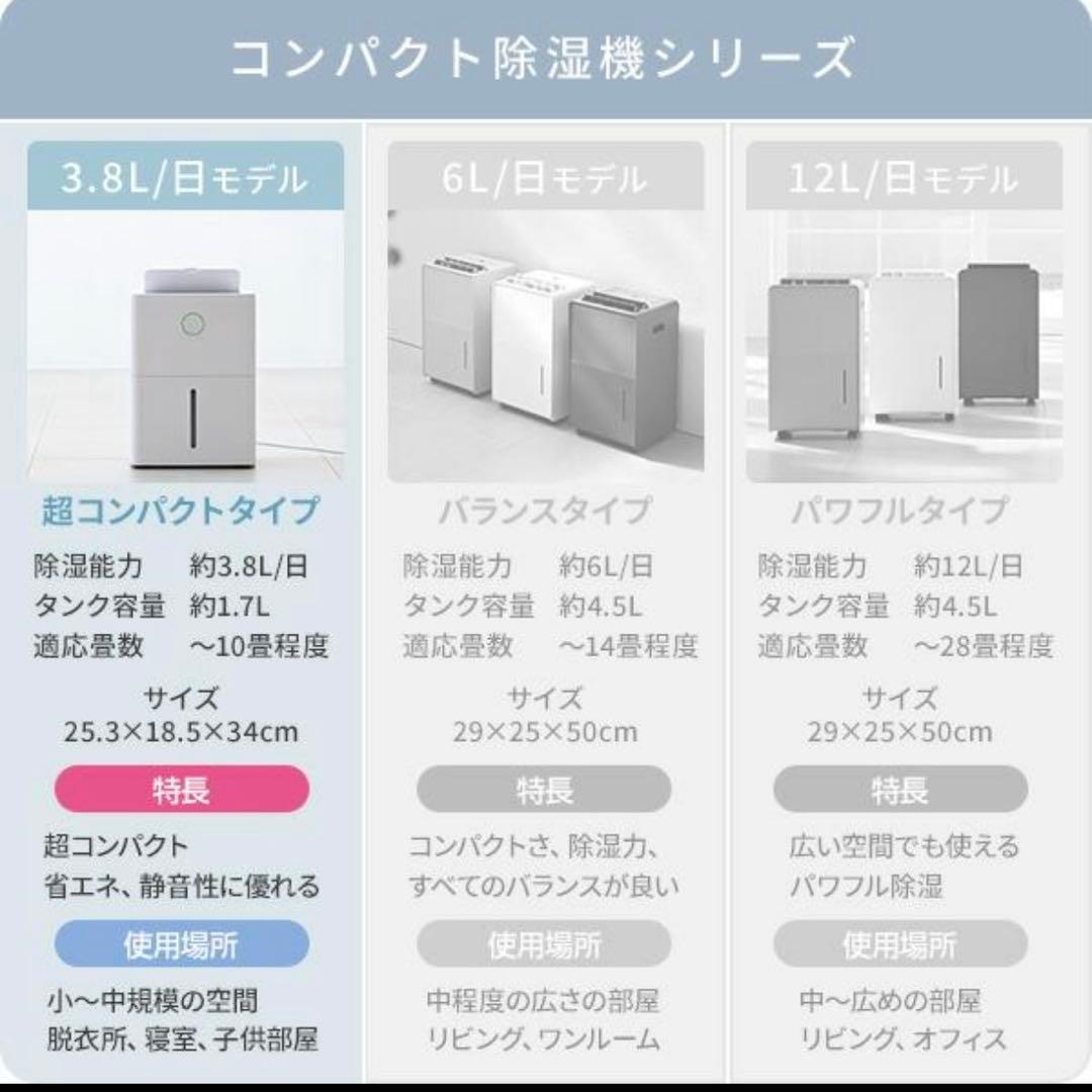 山善　除湿機　YDC-J03 衣類乾燥　コンプレッサー式　ホワイト