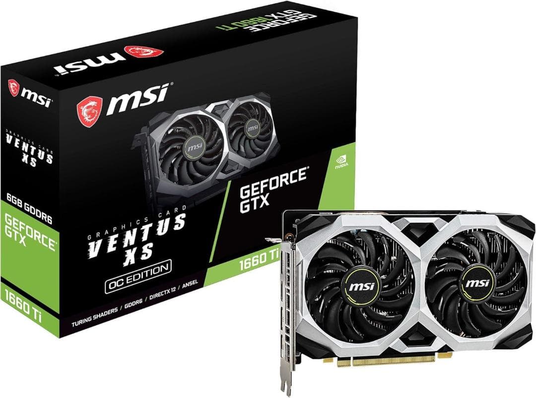 MSI GTX 1660 Ti VENTUS XS 6G OCグラフィックボード