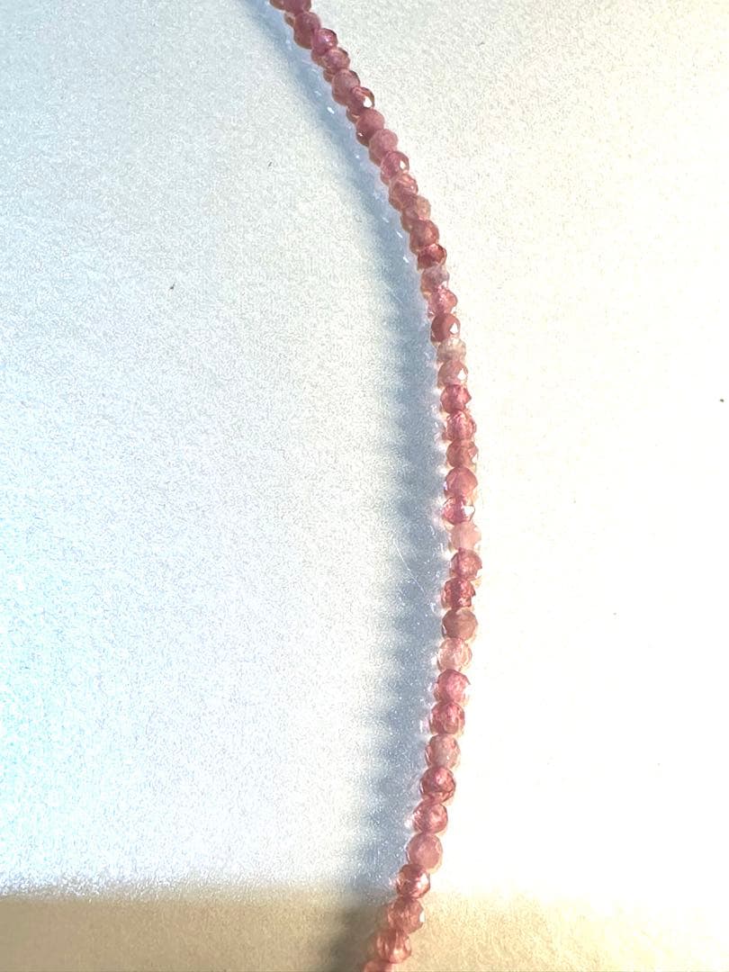 K18 ピンクトルマリンネックレス