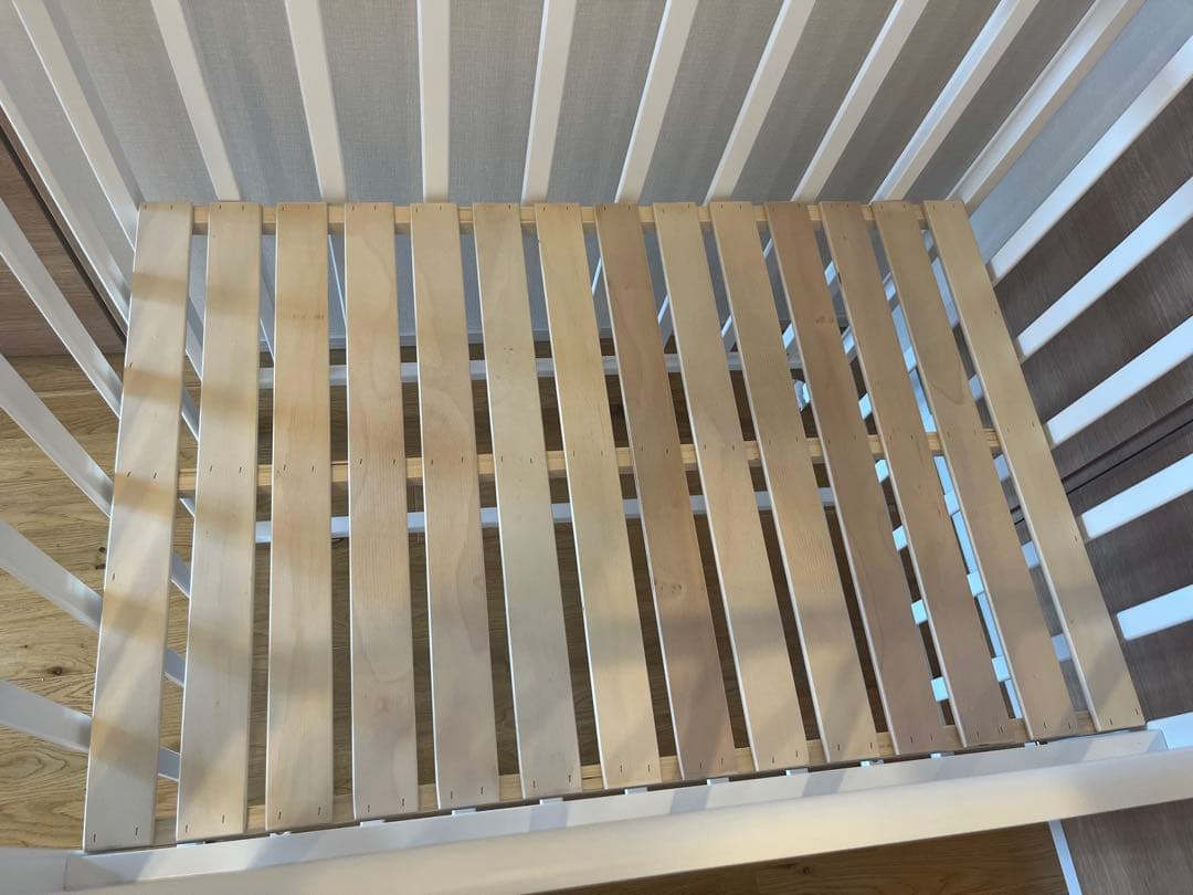 【美品】YATOMI ヤトミ ベビーベッド ミニサイズ ホワイト