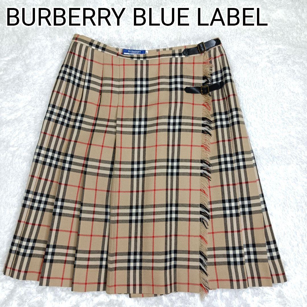BURBERRY BLUE LABEL ノバチェック プリーツスカート 38