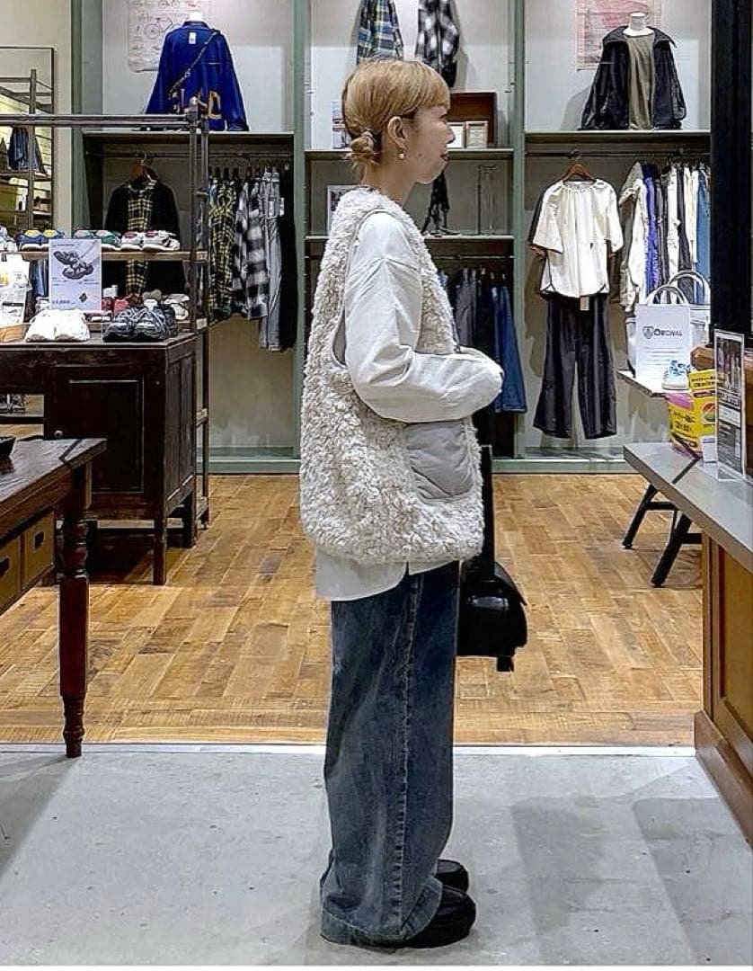 【美品】niko and... アソートファーベスト アイボリー L 完売品