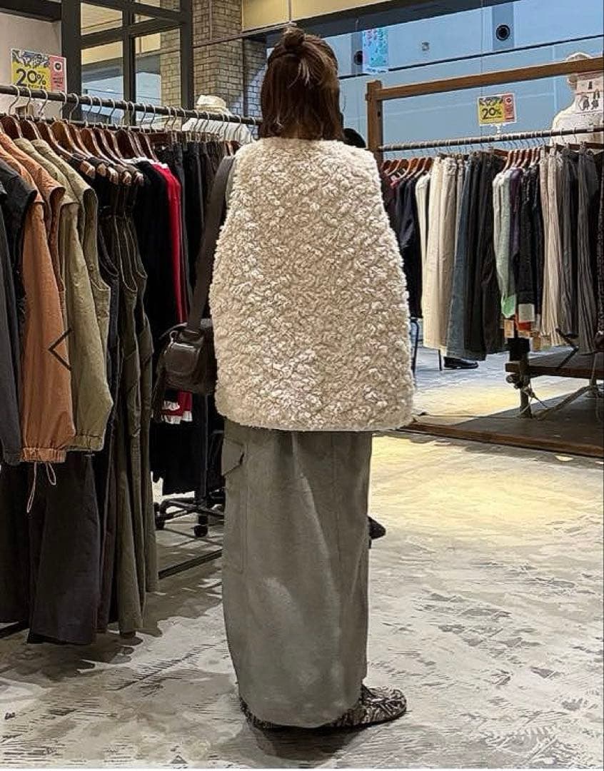 【美品】niko and... アソートファーベスト アイボリー L 完売品