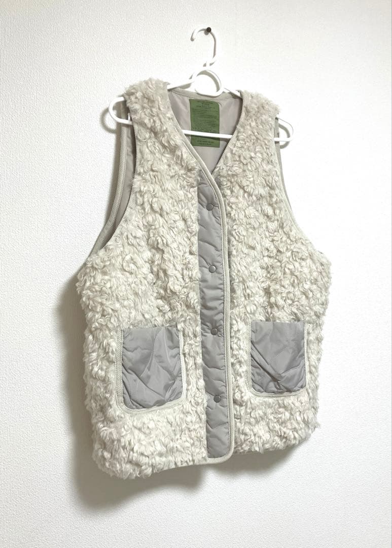 【美品】niko and... アソートファーベスト アイボリー L 完売品
