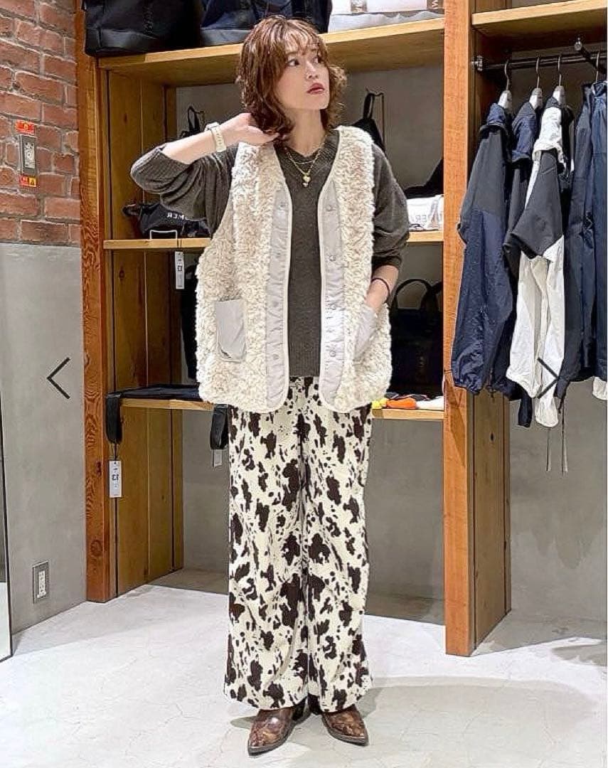 【美品】niko and... アソートファーベスト アイボリー L 完売品