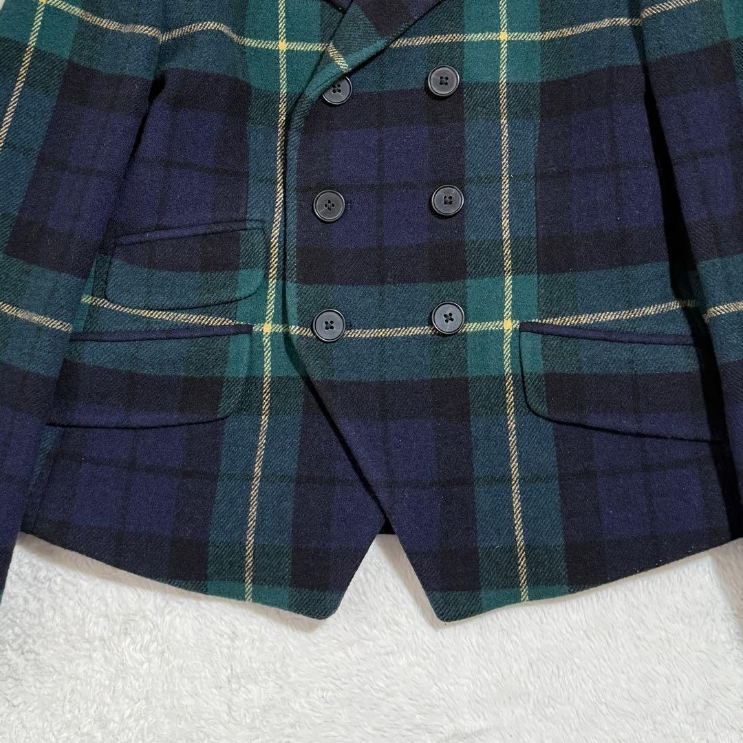 美品　ポロラルフローレン　ジャケット　チェック　グリーン　人気　M