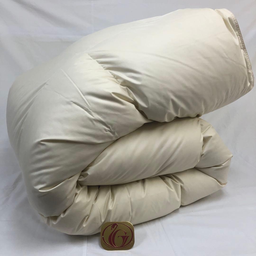 羽毛布団 シングル ニューゴールド 生成り 日本製 150×210cm 特別価格