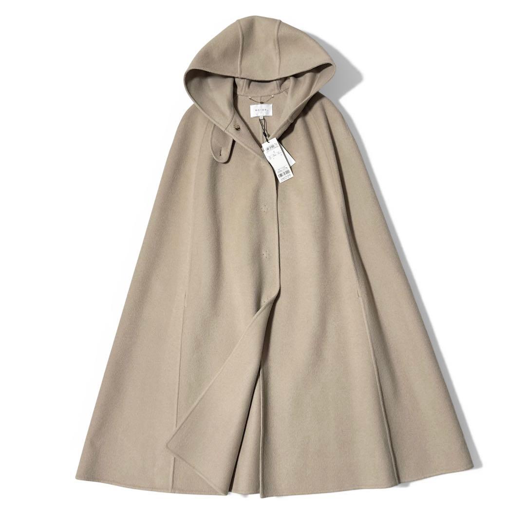 新品タグ付き✨️定価8.6万　BEIGE，ベイジ　ケープ リバーコート　ベージュ