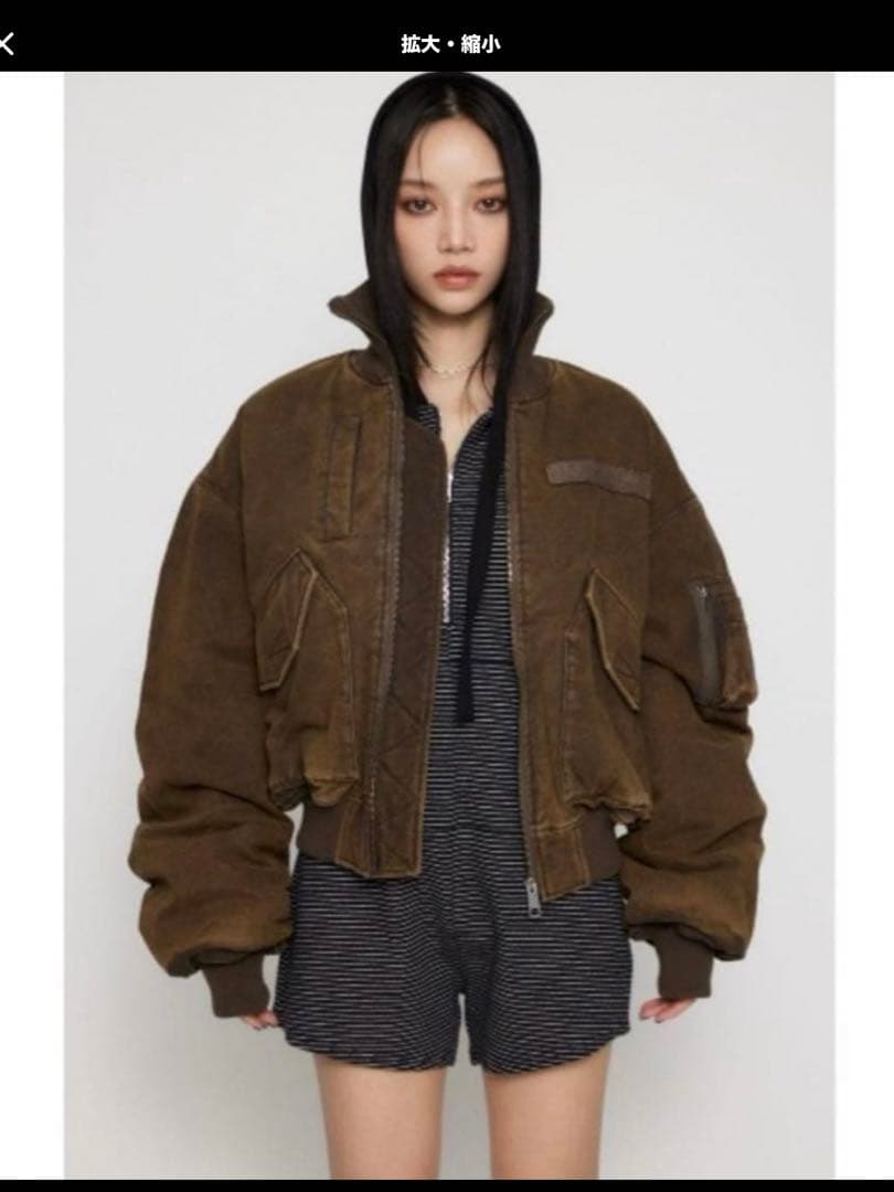 laguagem アウター　 BIG POCKET COTTON MA-1