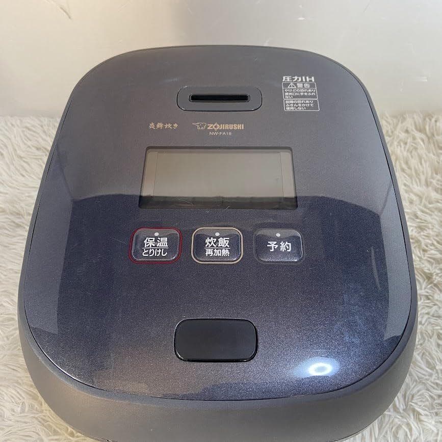 【AJ】象印マホービン NW-FA18-BZ 炊飯器 1升 炎舞炊き 黒釉