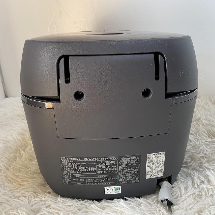 【AJ】象印マホービン NW-FA18-BZ 炊飯器 1升 炎舞炊き 黒釉